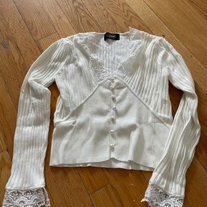 Cottagecore white top